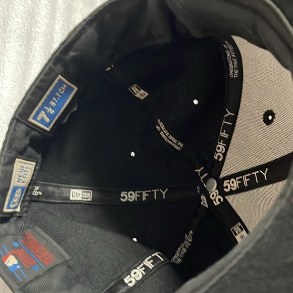 Vintage Men’s Sports Baseball Snapback Hat Orange & Black Size 7 1/4 (57.7 CM) - Picture 6 of 15